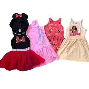 Disney Kids Dresses - Black, Pink, Red, Cream